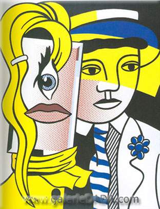 Roy Lichtenstein,  Stepping Out Fine Art Reproduction Oil Painting