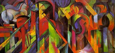 Franz Marc,  The Stables Fine Art Reproduction Oil Painting