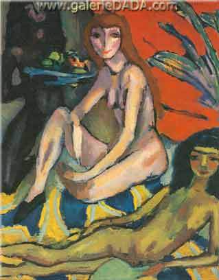 Jules Pascin,  The Three Graces Fine Art Reproduction Oil Painting
