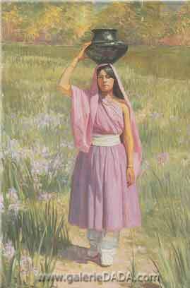 Bert Geer Philips,  The Water Carrier Fine Art Reproduction Oil Painting