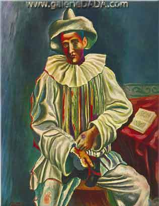 Pablo Picasso,  Pierrot Fine Art Reproduction Oil Painting