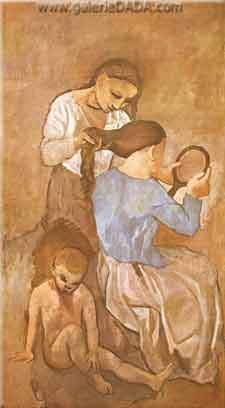 Pablo Picasso,  La Coiffure Fine Art Reproduction Oil Painting