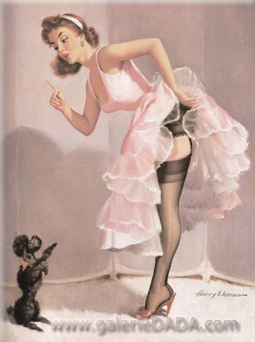 Harry Ekman,  Pin-Up Fine Art Reproduction Oil Painting