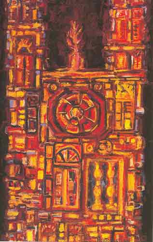 Rene Portocarrero,  Catedral Fine Art Reproduction Oil Painting