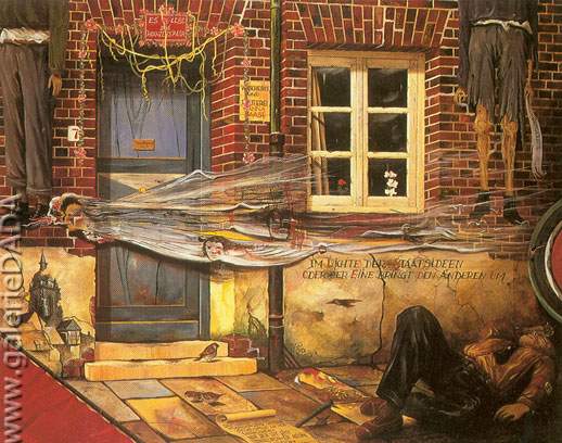 Franz Radziwill,  Demons Fine Art Reproduction Oil Painting