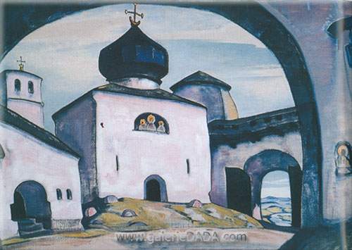 Nicholas Roerich,  Old Pskov Fine Art Reproduction Oil Painting