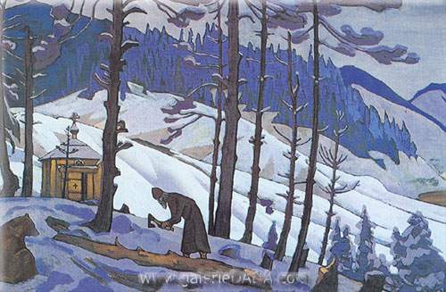 Nicholas Roerich,  Sergius the Builder Fine Art Reproduction Oil Painting
