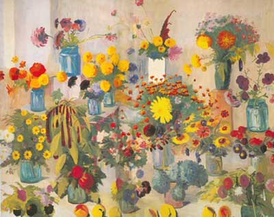 Matiros Saryan, Flowers for the Armenians Who Died in the War Fine Art Reproduction Oil Painting