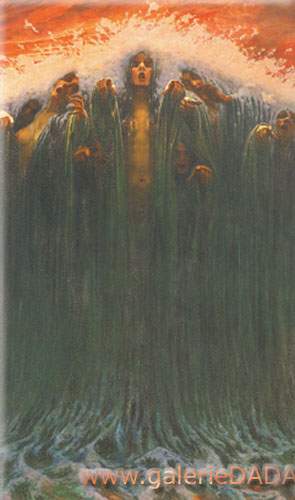 Carlos Shwabe,  The Wave Fine Art Reproduction Oil Painting