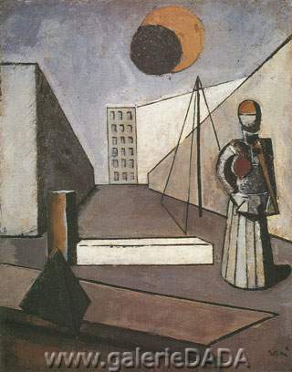 Mario Sironi,  Eclipse Fine Art Reproduction Oil Painting