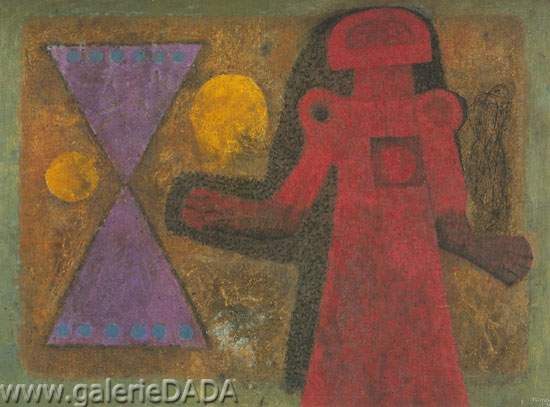 Rufino Tamayo,  Mujer en Rojo Fine Art Reproduction Oil Painting
