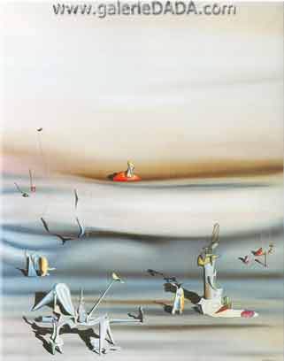 Yves Tanguy,  Day of Slowness Fine Art Reproduction Oil Painting