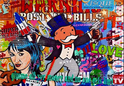 Alec Monopoly, Have a Nice Day Fine Art Reproduction Oil Painting
