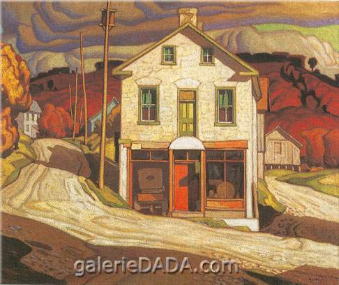 Alfred J. Casson, Old Store at Salem Fine Art Reproduction Oil Painting