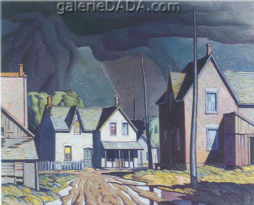 Alfred J. Casson, Mill Houses Fine Art Reproduction Oil Painting