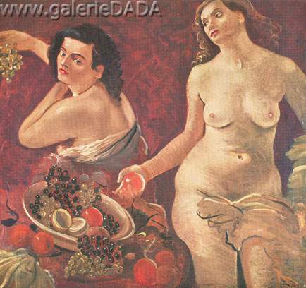 Two Nudes with Fruit