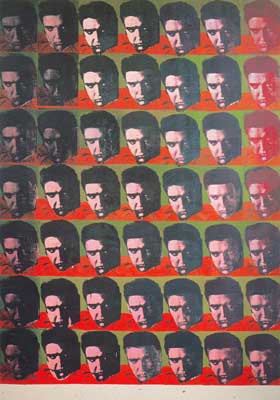 Andy Warhol, Elvis 49 Times Fine Art Reproduction Oil Painting