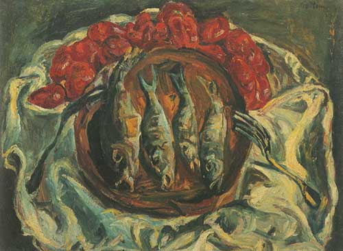 Chaim Soutine, Flowers in a Pot on a Chair Fine Art Reproduction Oil Painting