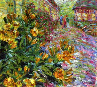 Emil Nolde, Flower Garden Fine Art Reproduction Oil Painting