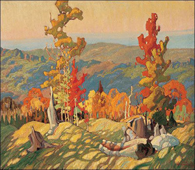 Franklin Carmichael, Silvery Triangle Fine Art Reproduction Oil Painting