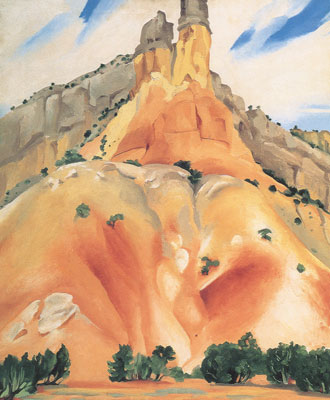 Georgia Okeeffe, The Cliff Chimneys Fine Art Reproduction Oil Painting
