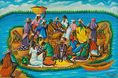 Gerard Valcin, Haitian Island Fine Art Reproduction Oil Painting