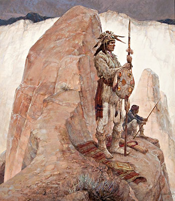 Henneth Riley, Legend of the Snow Teepee Fine Art Reproduction Oil Painting