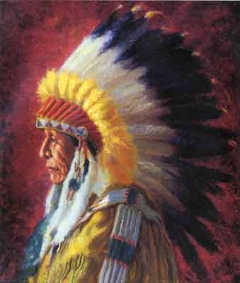Henry Balink, Chief Running Bear Fine Art Reproduction Oil Painting