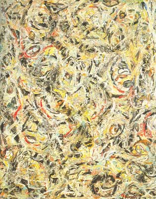 Jackson Pollock, Eyes in the Heart Fine Art Reproduction Oil Painting