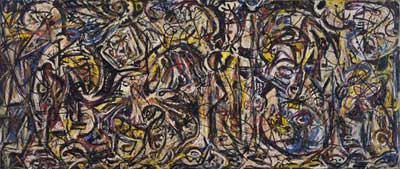 Jackson Pollock, There Were Seven in Eight Fine Art Reproduction Oil Painting