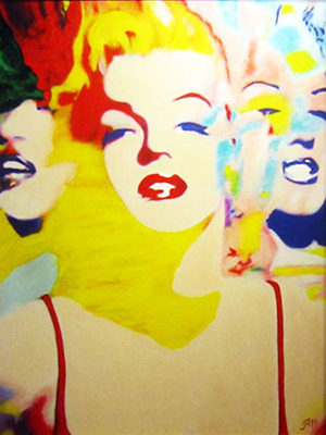 James Gill, Triple Marilyn Fine Art Reproduction Oil Painting