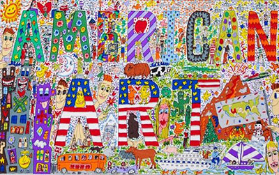 James Rizzi, A Lot of Love in My Big Apple Fine Art Reproduction Oil Painting