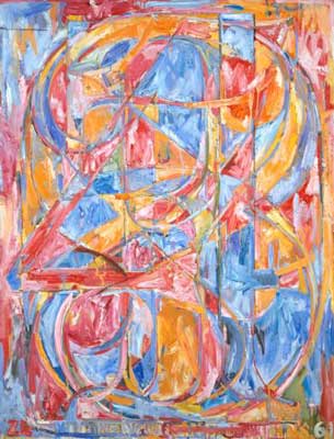 Jasper Johns, 0 through 9 Fine Art Reproduction Oil Painting
