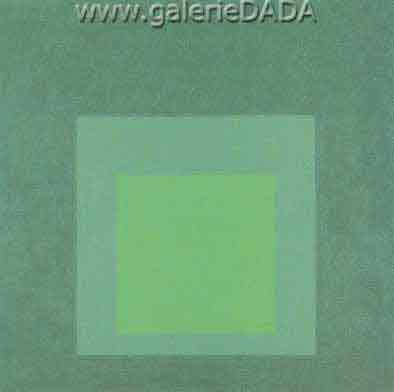 Josef Albers, Study for Homage to the Square Bronzed Fine Art Reproduction Oil Painting