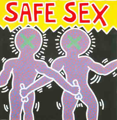 Keith Haring, Safe Sex Fine Art Reproduction Oil Painting