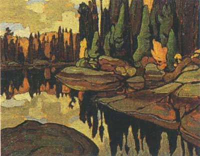 Lawren Harris, Emerald Lake Rocky Mountains Fine Art Reproduction Oil Painting