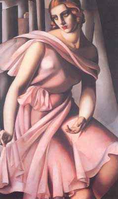 Tamara de Lempicka,  Portrait of Romana de La Salle Fine Art Reproduction Oil Painting