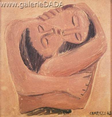 Massimo Campigli, Gipsies Fine Art Reproduction Oil Painting
