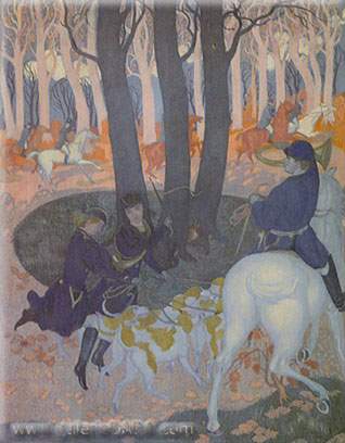 Maurice Denis, The Orchard of the Wise Virgins Fine Art Reproduction Oil Painting