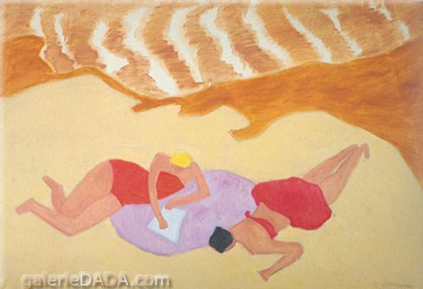 Milton Avery, Bathers by the Sea Fine Art Reproduction Oil Painting