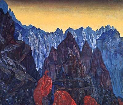 Nicholas Roerich, Cry of the Serpent Fine Art Reproduction Oil Painting
