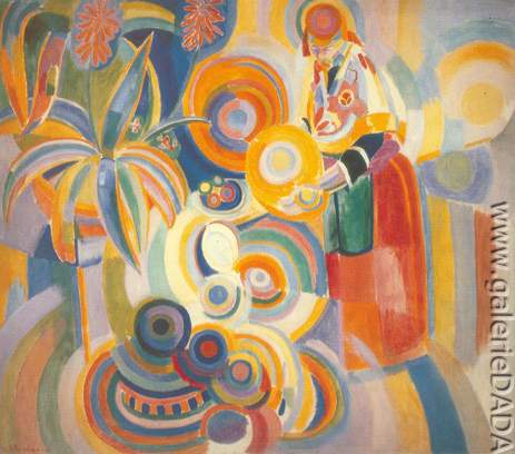 Robert & Sonia Delaunay, Woman Pouring Fine Art Reproduction Oil Painting
