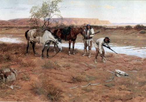 Tom Lovell, The Hunter Fine Art Reproduction Oil Painting