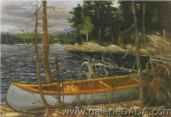 Tom Thomson, The Lumber Dam Fine Art Reproduction Oil Painting