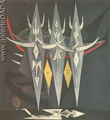Wifredo Lam, Composition (2) Fine Art Reproduction Oil Painting