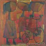 Angel Botello, Infantas con Bicicletta Fine Art Reproduction Oil Painting