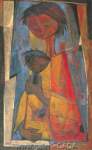 Angel Botello, Mother and Child Fine Art Reproduction Oil Painting