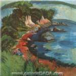Ernst Ludwig Kirchener, Fehmarn Coast Fine Art Reproduction Oil Painting