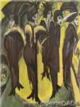Ernst Ludwig Kirchener, Five Women on the Street Fine Art Reproduction Oil Painting