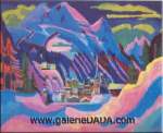 Ernst Ludwig Kirchener, Davos in the Snow Fine Art Reproduction Oil Painting